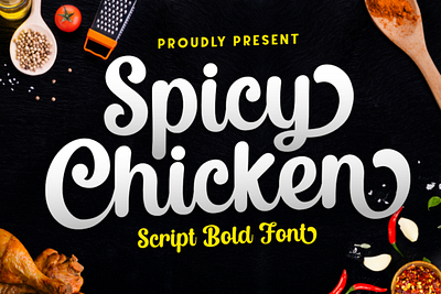 Spicy Chicken Font app branding design graphic design illustration logo typography ui ux vector