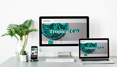 Tropical Clothing Brand Ui Design branding design fashion ui design graphic design illustration ui ui idea ux ux design web design website design