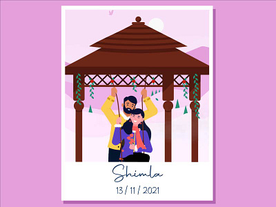 Love is in the air 💕 animation animation design character character design colourscheme couples design illustration illustrations logo love mountains swing ui valentines wind