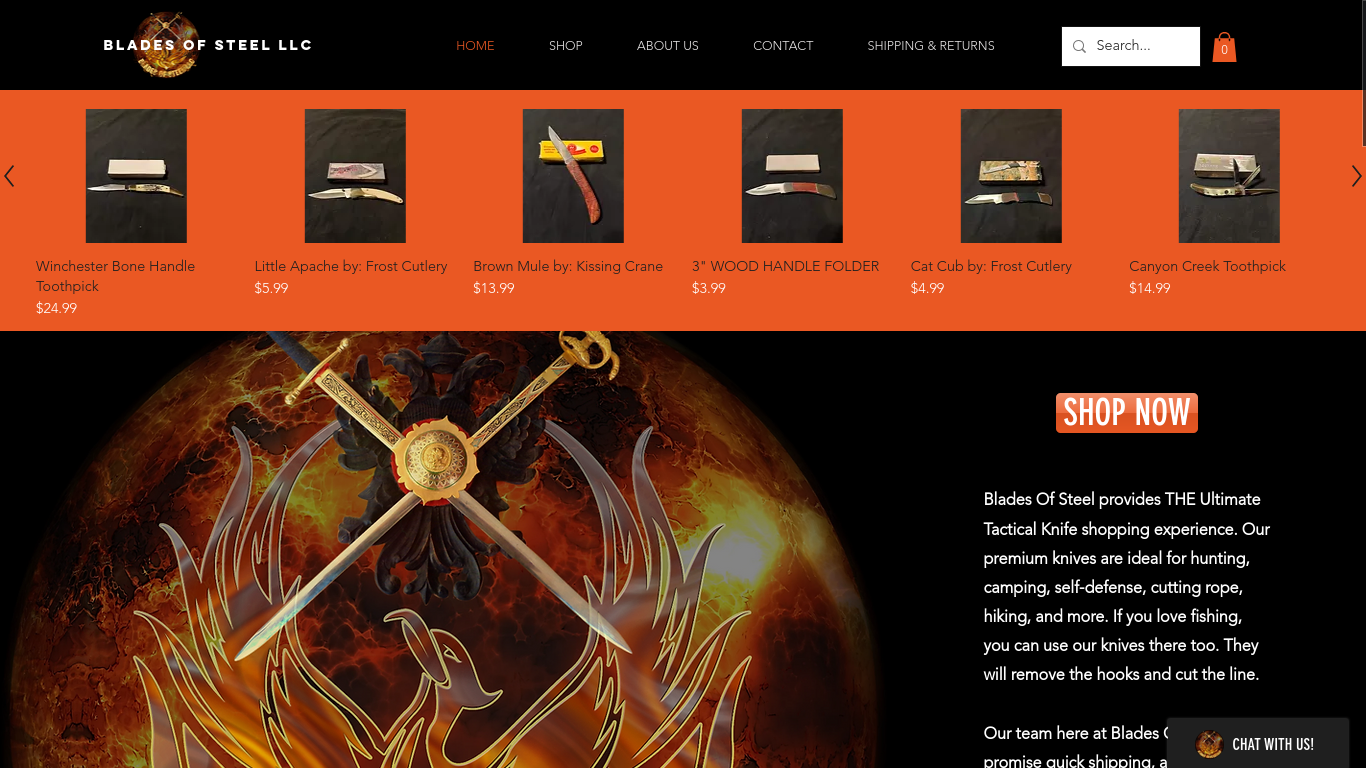 Blades Of Steel LLC site Design & Logo by MoonMedia Creative on Dribbble