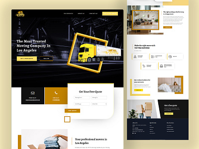 Movers & Packers Website Design :) branding creative design design graphic design illustration logo ui vector web design website design