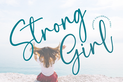 Strong Girl Font 3d animation app branding design graphic design illustration logo motion graphics typography ui ux vector