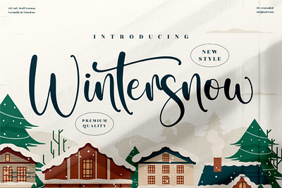 Wintersnow Font app branding design graphic design illustration logo typography ui ux vector