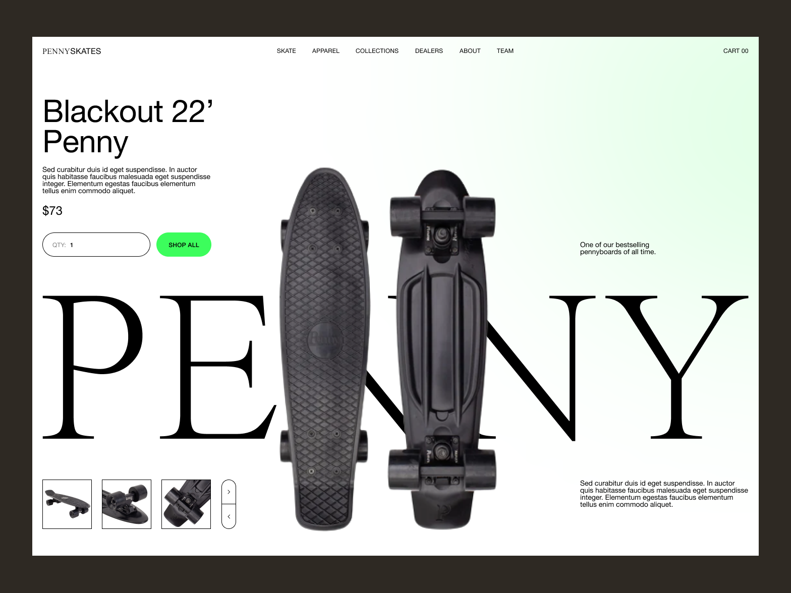 PennySkates - Product Page