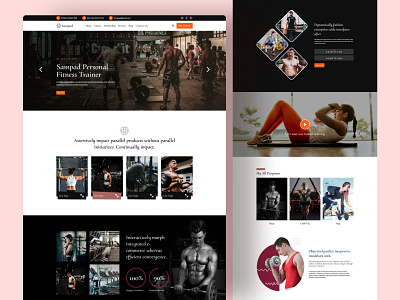 Gym Website-Landing Page clean fitness fitness landign page design fitness website fitness website design gym gym landing page gym landing page design gym website landign page landing page concept landing page desing ui ux web web template website website concept website design website template