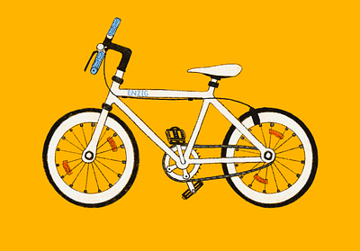bicycle drawing illustration