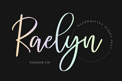 Raelyn Font 3d animation app branding design graphic design illustration logo motion graphics typography ui ux vector