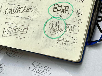 ChittChat logo design brand design brand identity brand identity design branding clean custom design graphic design identity design logo logo design logo designer modern simple sketch speech type type design typography