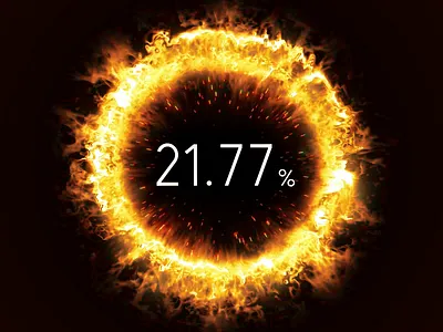 Smart Device Vision Research animation black hole effect fire loading loop motion graphics recharge ring ui