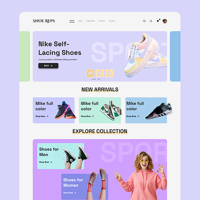 Shoes Web Design