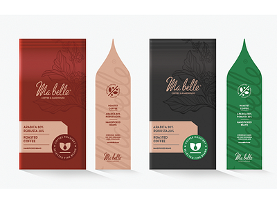 Ma belle - Packaging brand branding cakes coffe coffee creative design graphic design icon logo logotype minimal package packaging rebrand roasted sweet symbol