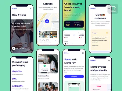 Mamo Website – Mobile Inner Pages banking banking application banking online business web designer e commerce ecommerce enterprise finance fintech interface landing langing page mobile app mobile banking mobile design mobile ui page payment transfer pricing