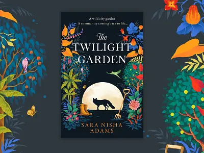 Cover Design - The Twilight Garden bookcover custom art design digital lettering illustration lettering typography