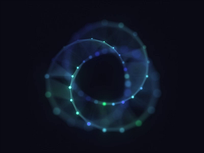 Smart Device Vision Research animation loading loop motion graphics möbius ring ui