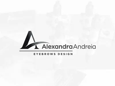 Alexandra Andreia branding eyebrows graphic design logo visual design