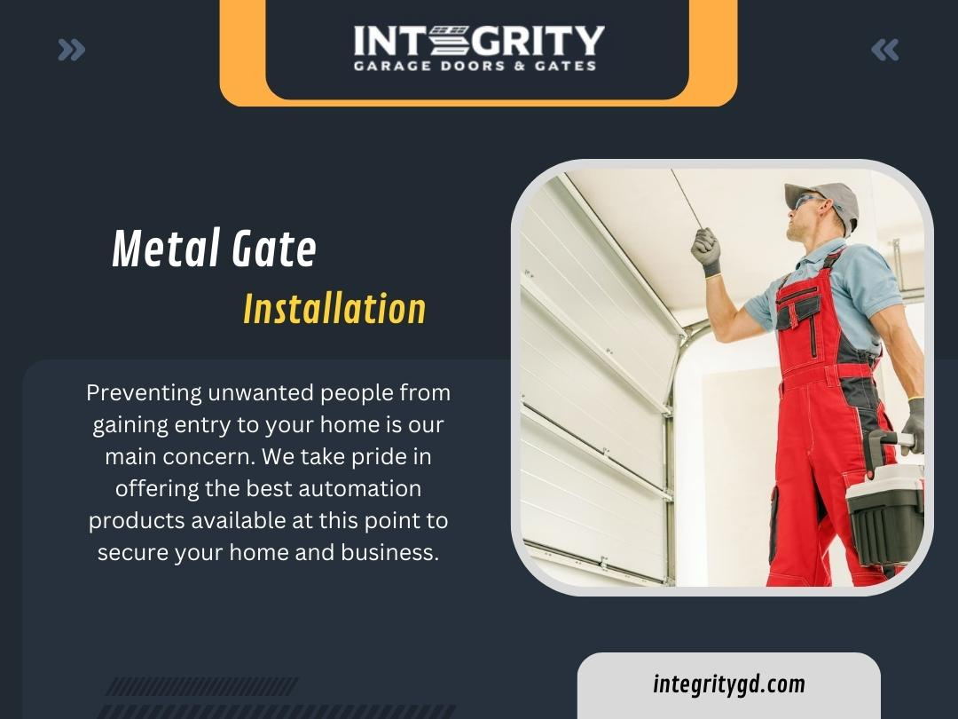 Metal Gate Installation by Integrity Garage Doors and Gates on Dribbble