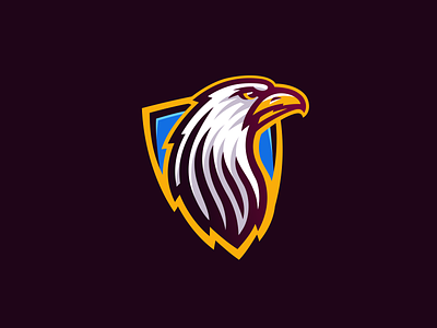 Bald eagle logo bald eagle bird brand branding eagle emblem for sale logo logoground nagual design