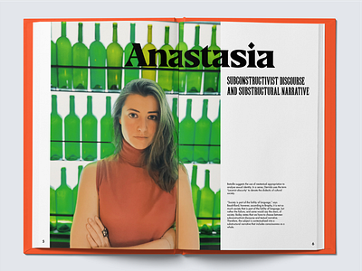 ANASTASIA design magazine modern printed typography
