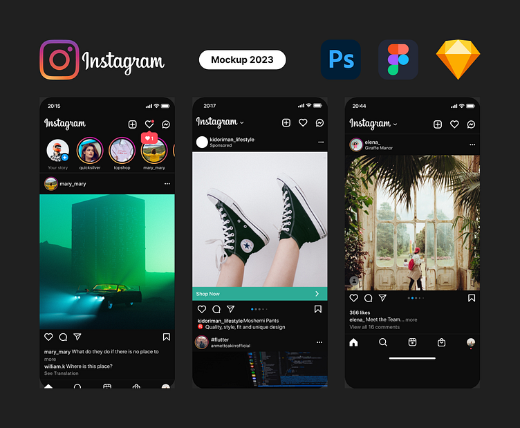 Instagram Mockup 2024 Dark Mode với giao diện tối mới cực kỳ đặc biệt và thú vị thông qua đóng góp của các designer trên toàn cầu. Đây là cơ hội để bạn khám phá thiết kế mới dành cho phong cách cá nhân của mình và đưa ra những bức ảnh độc đáo nhất. Khám phá ngay và thử nghiệm ngay hôm nay!
