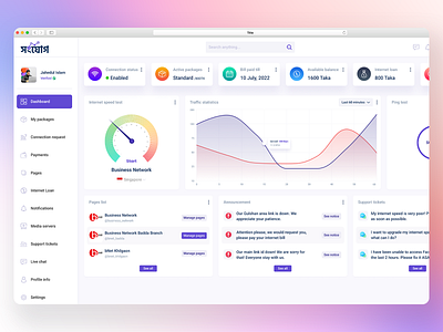 Internet User Dashboard Design admin panel admin template dashboard dashboard design design internet internet dashboard ui ui design ui kit user experience user inteface ux ux design website design