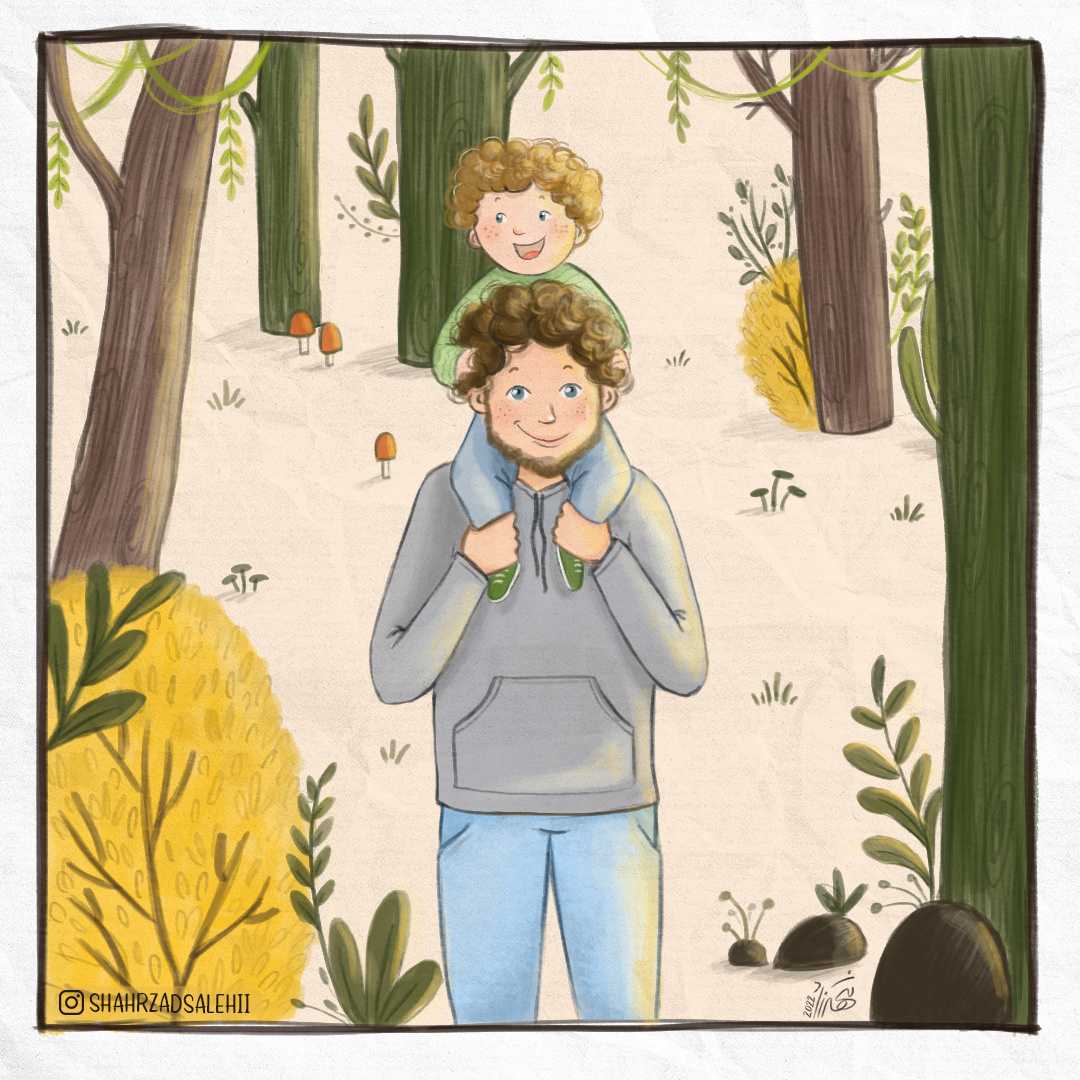 One part of fathers life! animation art character characterdesign comic comicart comicbook conceptart design digitalillustration digitalpaint drawing illustration kidsbook photoshop shortcomic sketch visualdesign