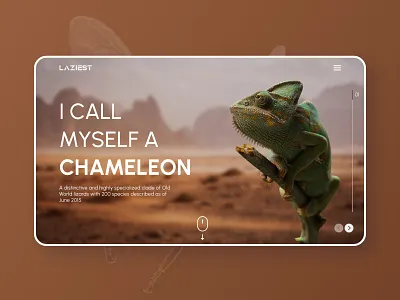 Chameleon Header attractive banner banner design branding chameleon creative dribbble graphic design header banner hero banner home page landing page simple ui ui banner ui design ui ux website website banner website ui