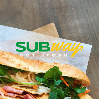 Logo - Subway app branding design eat fastfood food fresh graphic design illustration logo modern subway typography vector yummy