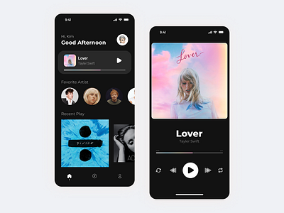 Music Play App Design app design figma graphic design icon mobile music ui ui deisgn uidesign userinterface ux uxdesign