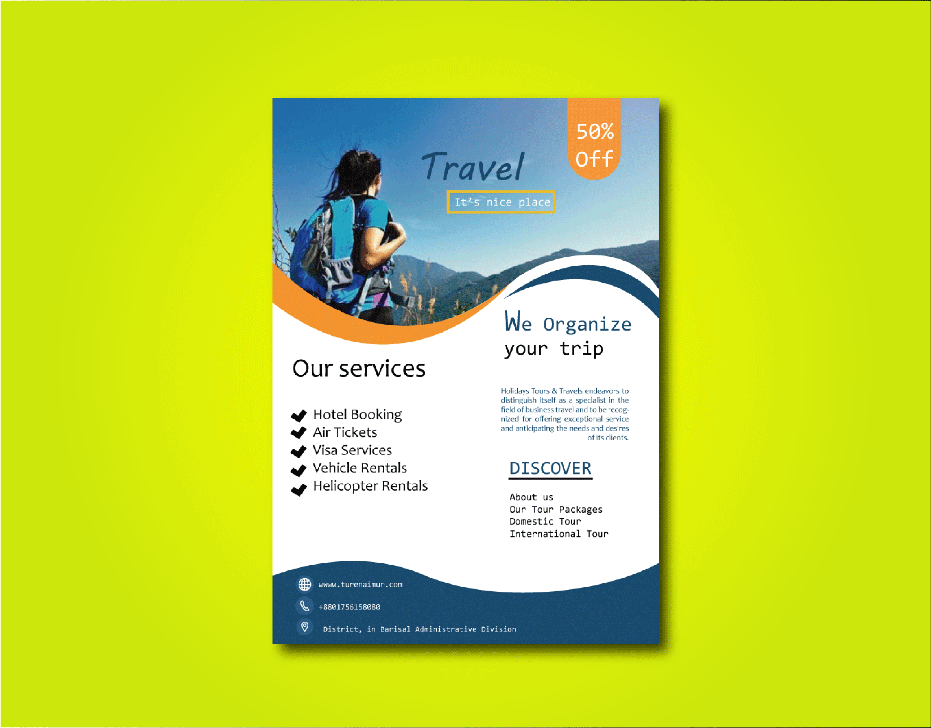 Travel Flyer Design graphic design travel flyer design