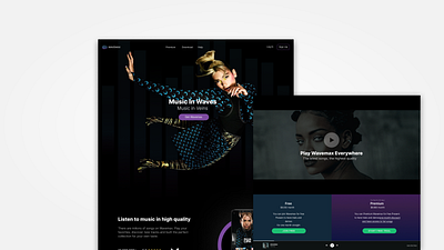 Wavemax - Landing Page Website Concept desktop figma landing page ui ui ux design ux website