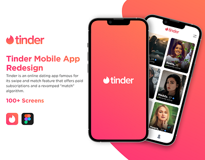 Tinder Dating App Clone app ui app ui design app ui figma mobile app design tinder tinder clone ui uiux