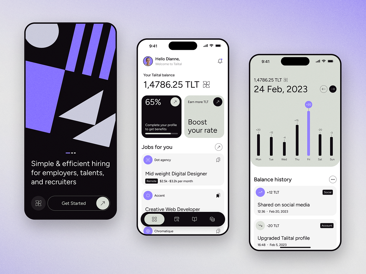 Talital - Web 3.0 Talent Mobile App by Arounda Product for Arounda on ...