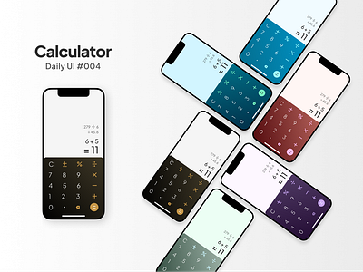 Calculator UI - #dailyui #004 app calculator calculator design calculator ui daily ui challenges dailyui dailyui3 design ui