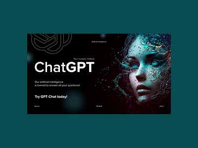 ChatGPT | Banner ai animation artificial intelligence banner black branding chatgpt design future gpt graphic design inspiration logo midjourney motion graphics neural network vector