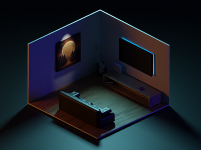 Tinyroom2 3d blender3d design