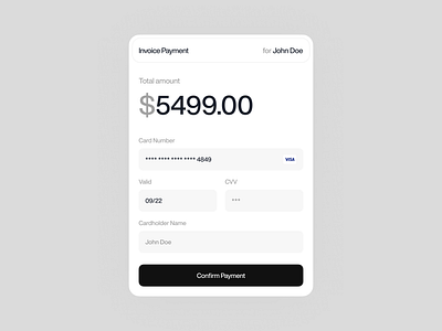 Payment Modal checkout clean design invoice minimal modal payment popup ui ux