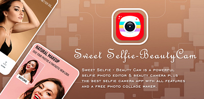 Sweet Selfie - Beauty cam app app ui application ui beauty application design mobile app ui ui uiux