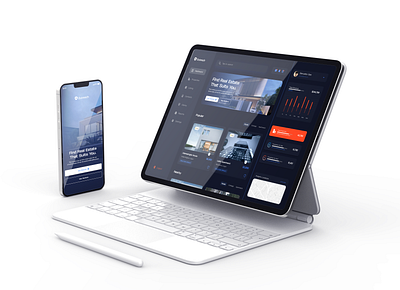 Dashboard UI Design for Real Estate Brand 3d branding graphic design logo motion graphics ui