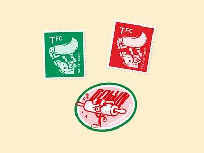 TFC sticker set detail branding design graphic design illustration logo