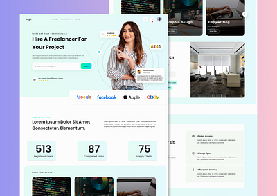 Agency Website Landing page agency agency landing page agency website design digital markecting digital marketing agency landing page design marketing website ui uiux design ux website design
