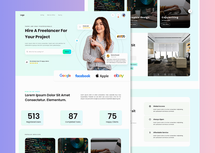 Agency Website Landing Page By Shakeel Akhtar On Dribbble