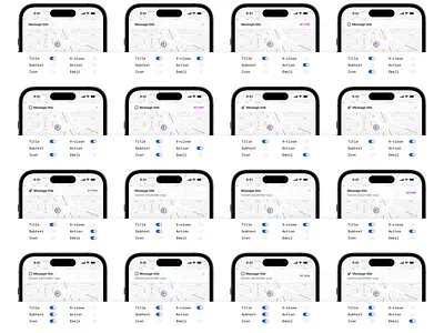 Figma components & properties app cleam component design design system figma interface iphone library mobile modern notification pattern product snackbar toast ui