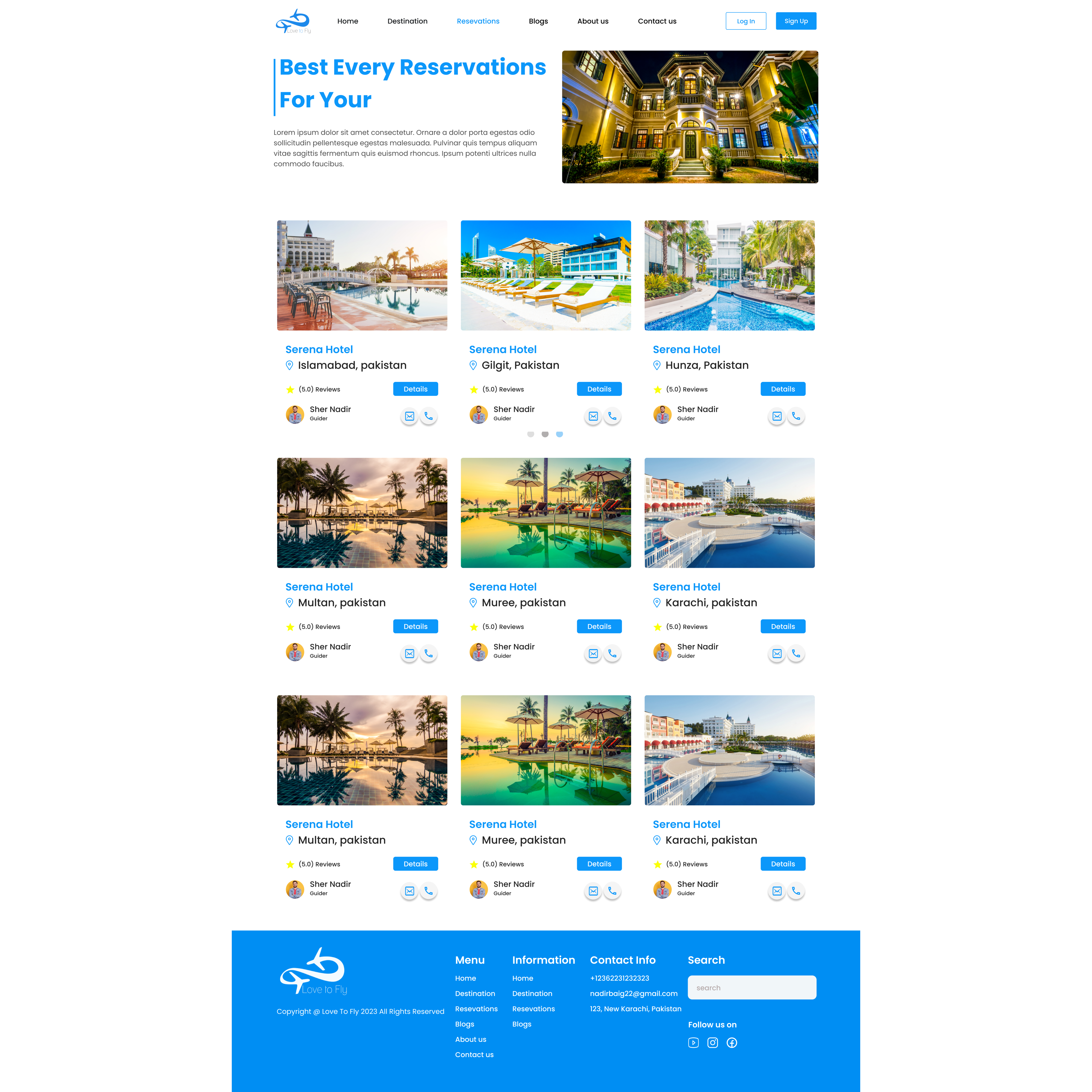 Example of Travel Website Deisgn || Travel Agency 