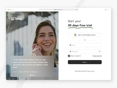 Sign-in page l UI Design concept app figma landingpage sign in uidesign webapp webdesign website