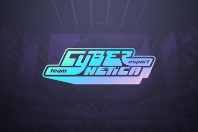 CYBERNETICA - Esport team branding chrome cyberpunk esport font design gaming graphic design lettering logo neon typography y2k