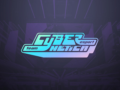CYBERNETICA - Esport team branding chrome cyberpunk esport font design gaming graphic design lettering logo neon typography y2k