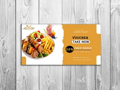 Voucher | Restaurant Voucher branding custom restaurant voucher custom voucher design elegant card elegant voucher gift voucher graphic design illustration logo outstanding card photoshop photoshop voucher resaturant voucher simple card simple voucher ui voucher voucher design voucher restaurant
