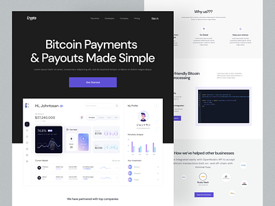 Crypto exchange web design bitcoin clean color crypto crypto currency crypto exchange crypto trading crypto wallet cryptocurrency design ethereum futureswap interface landing page modern nft uiux web3 webdesign website