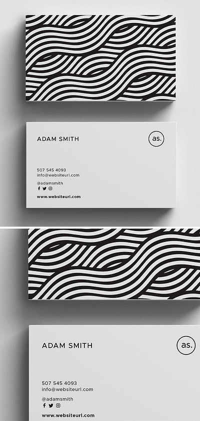 "Adam Smith" card design 3d animated logo branding business logo design graphic design illustration logo ui vector