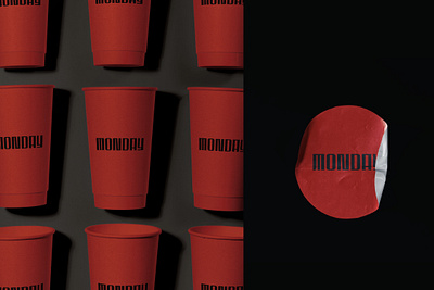 MONDAY coffee brand identity branddesign brandidentity branding coffee coffeebrand design graphic design logo logodesign